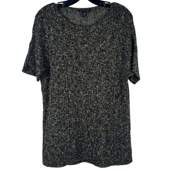 Eileen Fisher Open Knit Short Sleeve Tunic Medium - Picture 1 of 12